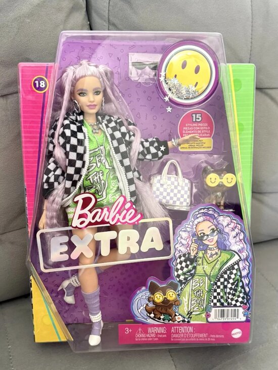 Mattel Other - Barbie Extra Doll #18 Checkered Jacket with Pet Puppy NIB